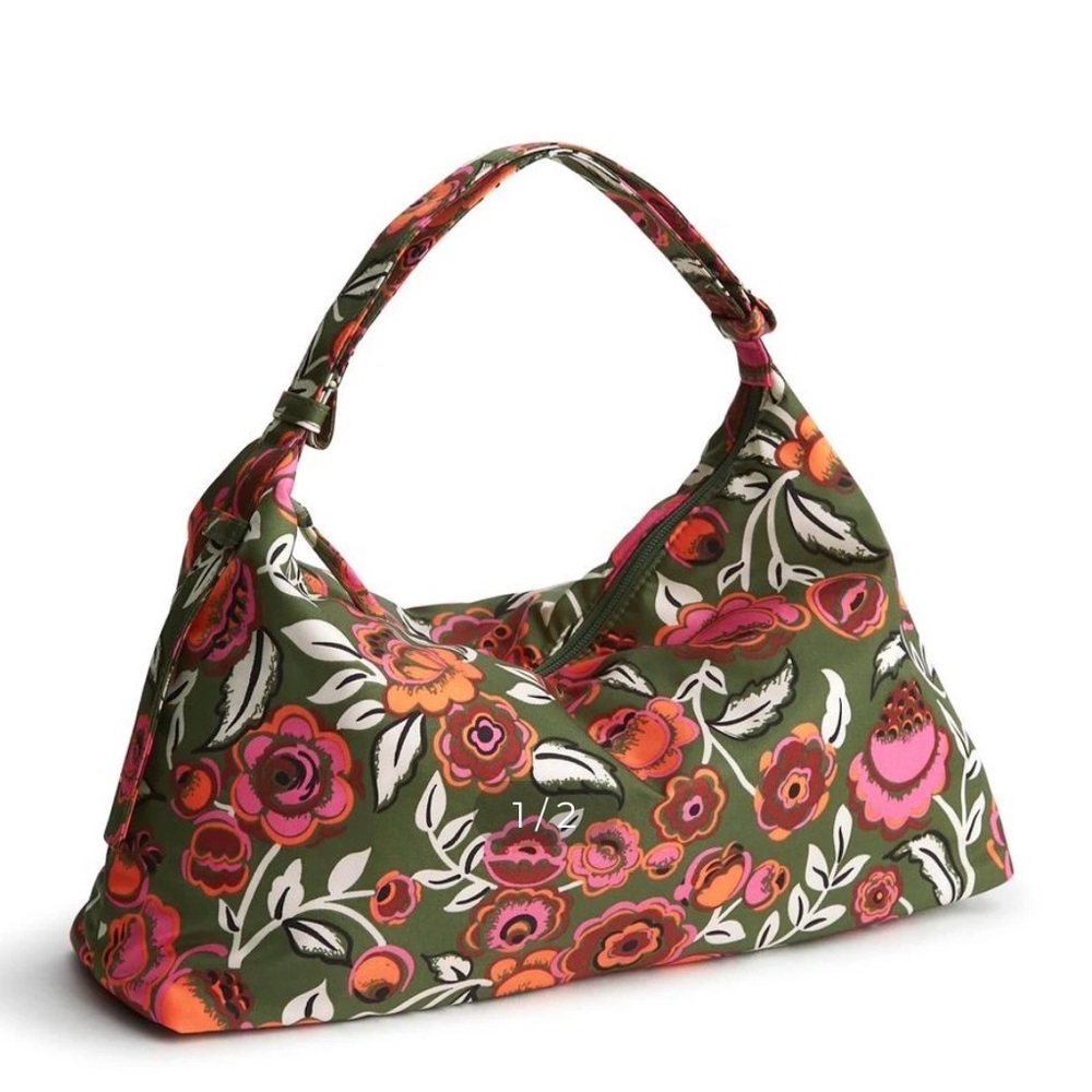 Vera BradleyMarcelle Shoulder Bag Bubly Flowers Green